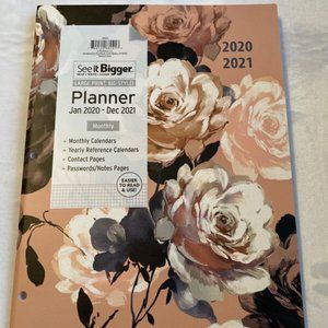 Plan Ahead 2-Year Monthly Planner 20-21 New